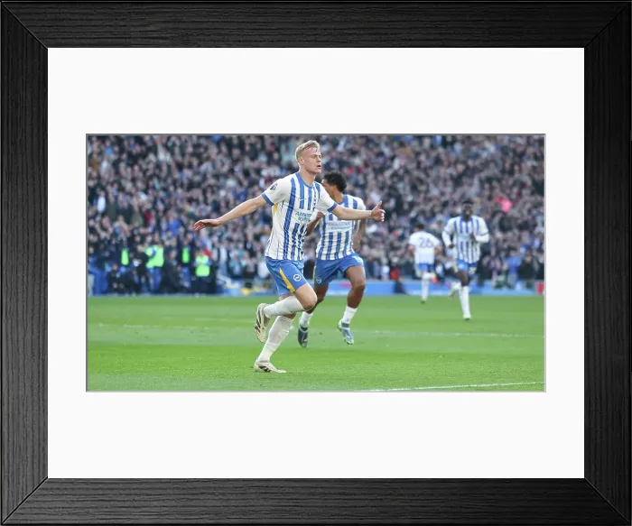 Framed Print : Brighton and Hove Albion v Fulham Premier League 08MAR25 Framed Print : Brighton and Hove Albion v Fulham Premier League 08MAR25