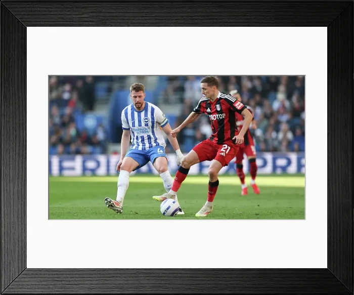 Framed Print : Brighton and Hove Albion v Fulham Premier League 08MAR25 Framed Print : Brighton and Hove Albion v Fulham Premier League 08MAR25