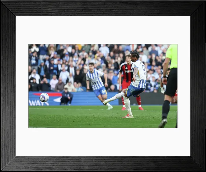 Framed Print : Brighton and Hove Albion v Fulham Premier League 08MAR25 Framed Print : Brighton and Hove Albion v Fulham Premier League 08MAR25