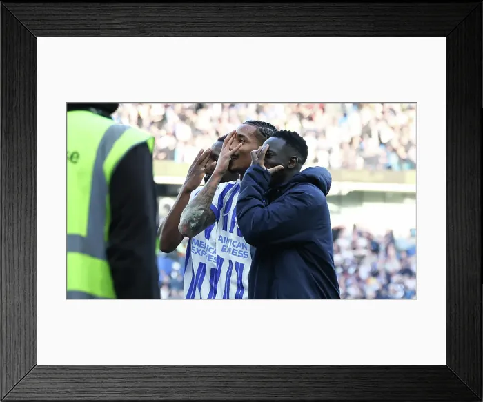 Framed Print : Brighton and Hove Albion v Fulham Premier League 08MAR25 Framed Print : Brighton and Hove Albion v Fulham Premier League 08MAR25