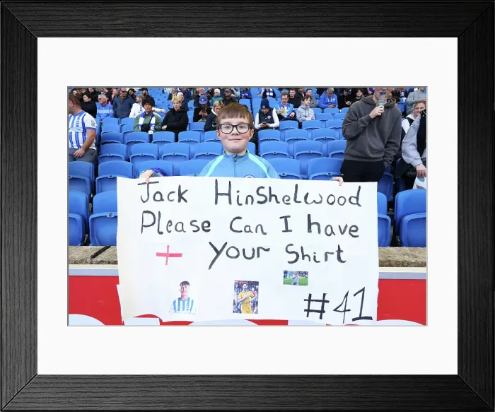 Framed Print : Brighton and Hove Albion v Fulham Premier League 08MAR25 Framed Print : Brighton and Hove Albion v Fulham Premier League 08MAR25