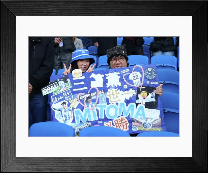 Framed Print : Brighton and Hove Albion v Fulham Premier League 08MAR25 Framed Print : Brighton and Hove Albion v Fulham Premier League 08MAR25
