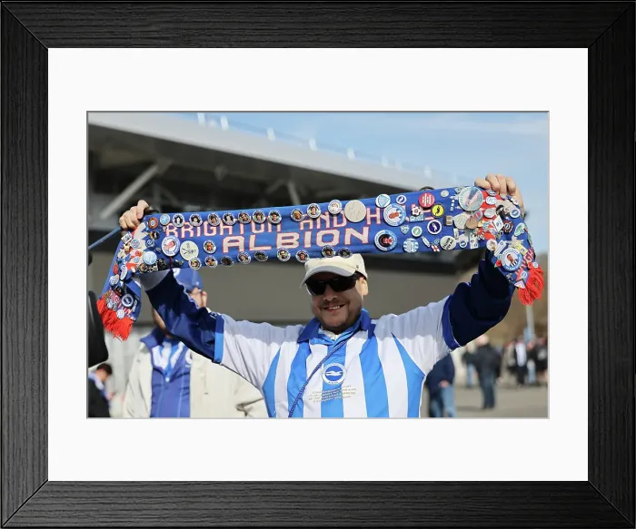 Framed Print : Brighton and Hove Albion v Fulham Premier League 08MAR25 Framed Print : Brighton and Hove Albion v Fulham Premier League 08MAR25
