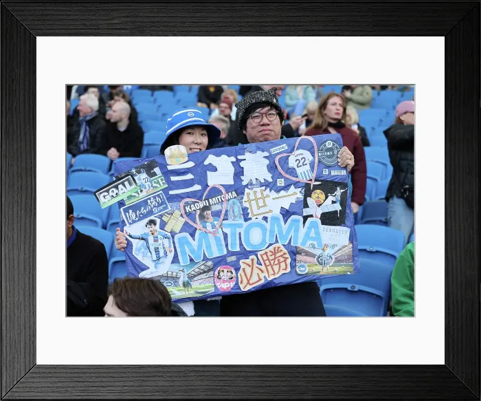 Framed Print : Brighton and Hove Albion v Fulham Premier League 08MAR25 Framed Print : Brighton and Hove Albion v Fulham Premier League 08MAR25