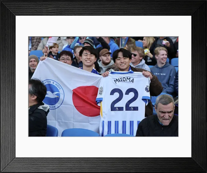 Framed Print : Brighton and Hove Albion v Fulham Premier League 08MAR25 Framed Print : Brighton and Hove Albion v Fulham Premier League 08MAR25