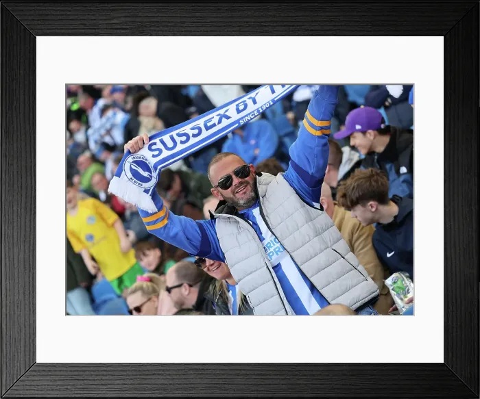 Framed Print : Brighton and Hove Albion v Fulham Premier League 08MAR25 Framed Print : Brighton and Hove Albion v Fulham Premier League 08MAR25