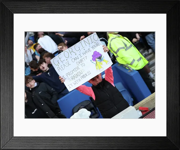 Framed Print : Brighton and Hove Albion v Fulham Premier League 08MAR25