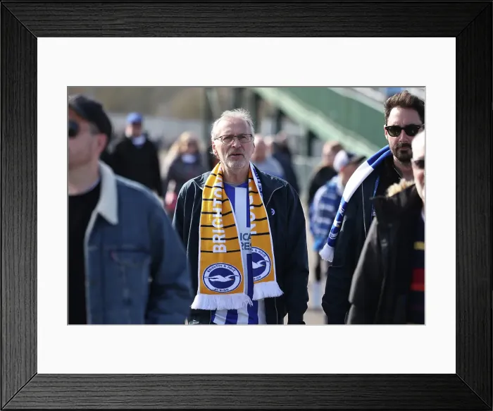 Framed Print : Brighton and Hove Albion v Fulham Premier League 08MAR25 Framed Print : Brighton and Hove Albion v Fulham Premier League 08MAR25