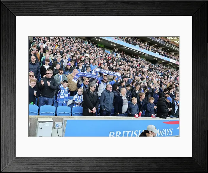 Framed Print : Brighton and Hove Albion v Fulham Premier League 08MAR25 Framed Print : Brighton and Hove Albion v Fulham Premier League 08MAR25