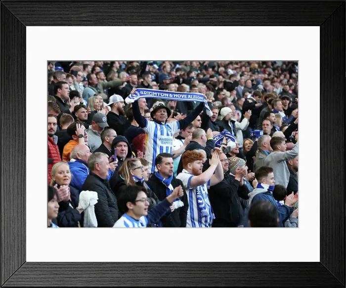 Framed Print : Brighton and Hove Albion v Fulham Premier League 08MAR25 Framed Print : Brighton and Hove Albion v Fulham Premier League 08MAR25