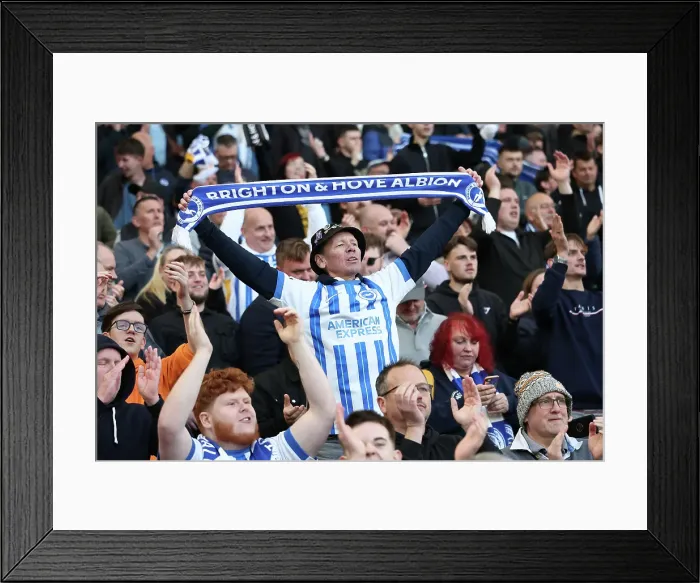 Framed Print : Brighton and Hove Albion v Fulham Premier League 08MAR25 Framed Print : Brighton and Hove Albion v Fulham Premier League 08MAR25
