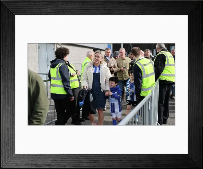 Framed Print : Brighton and Hove Albion v Fulham Premier League 08MAR25 Framed Print : Brighton and Hove Albion v Fulham Premier League 08MAR25