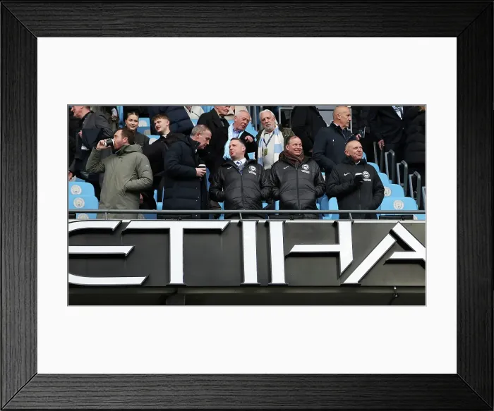 Framed Print : Manchester City v Brighton and Hove Albion Premier League 15MAR25