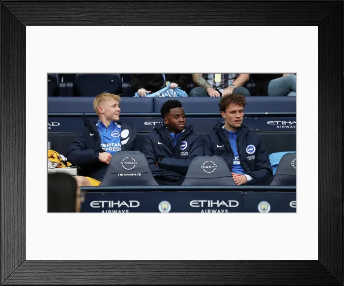Framed Print : Manchester City v Brighton and Hove Albion Premier League 15MAR25 Framed Print : Manchester City v Brighton and Hove Albion Premier League 15MAR25