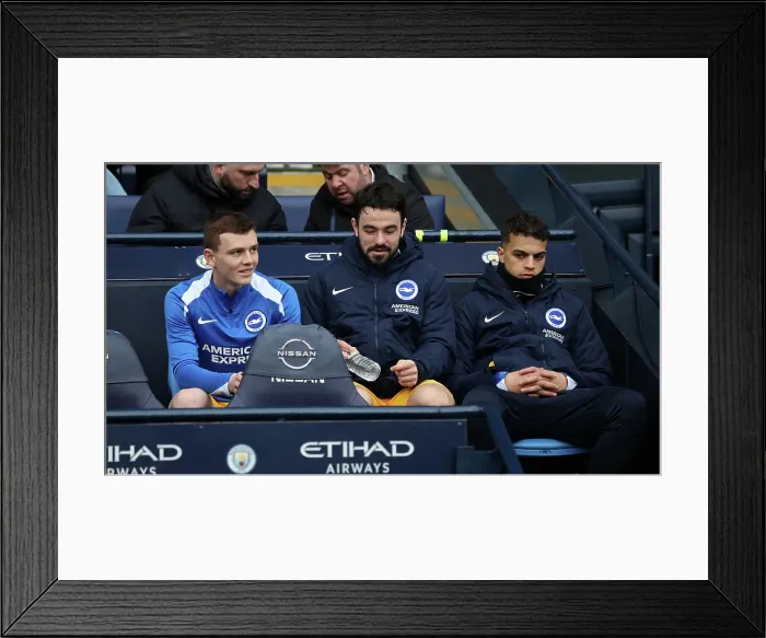 Framed Print : Manchester City v Brighton and Hove Albion Premier League 15MAR25