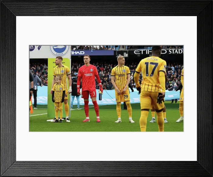 Framed Print : Manchester City v Brighton and Hove Albion Premier League 15MAR25