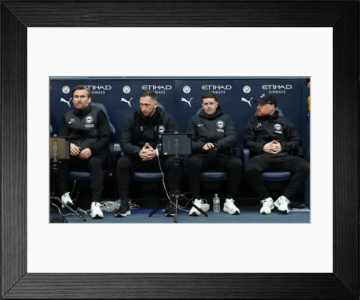 Framed Print : Manchester City v Brighton and Hove Albion Premier League 15MAR25
