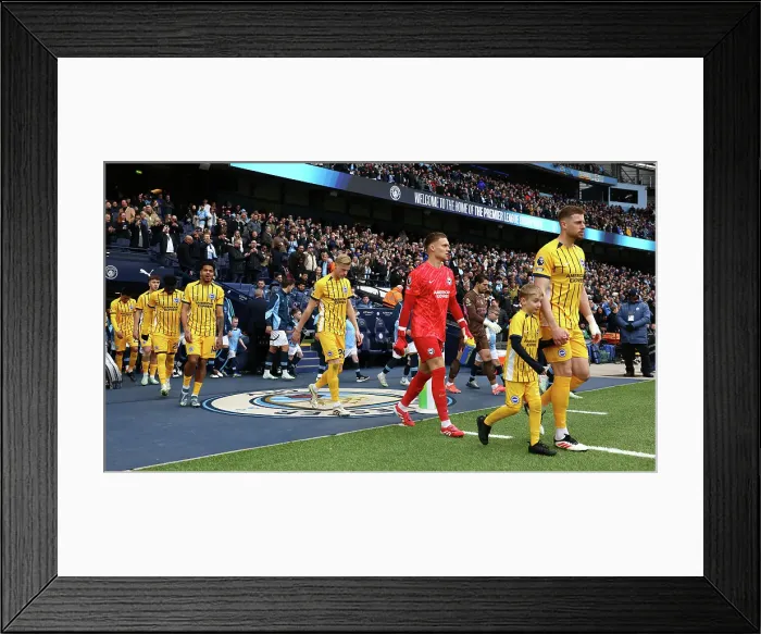 Framed Print : Manchester City v Brighton and Hove Albion Premier League 15MAR25