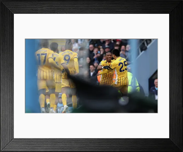 Framed Print : Manchester City v Brighton and Hove Albion Premier League 15MAR25 Framed Print : Manchester City v Brighton and Hove Albion Premier League 15MAR25