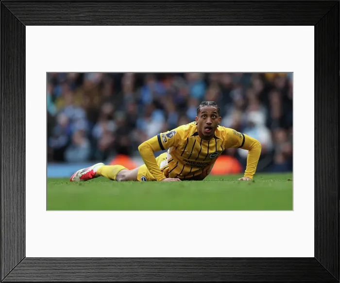 Framed Print : Manchester City v Brighton and Hove Albion Premier League 15MAR25 Framed Print : Manchester City v Brighton and Hove Albion Premier League 15MAR25