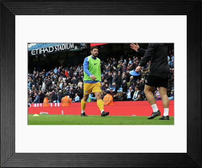 Framed Print : Manchester City v Brighton and Hove Albion Premier League 15MAR25 Framed Print : Manchester City v Brighton and Hove Albion Premier League 15MAR25