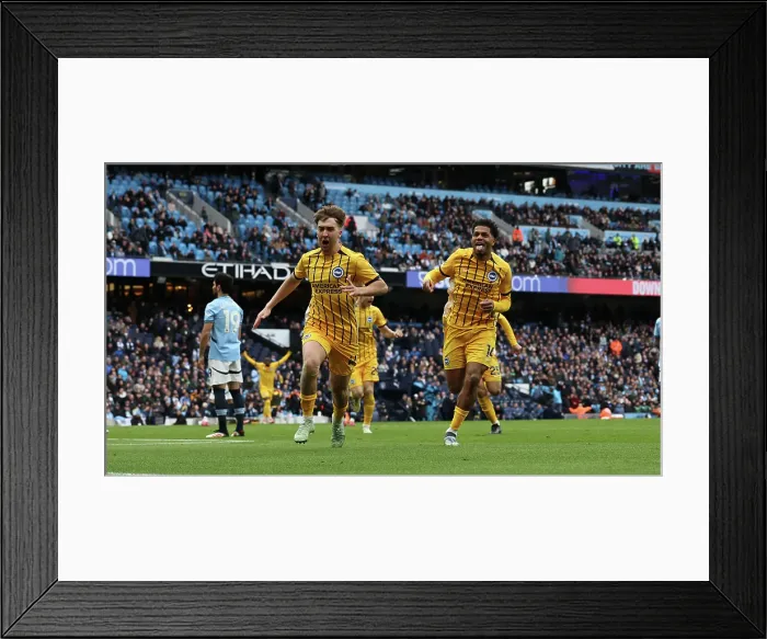 Framed Print : Manchester City v Brighton and Hove Albion Premier League 15MAR25 Framed Print : Manchester City v Brighton and Hove Albion Premier League 15MAR25