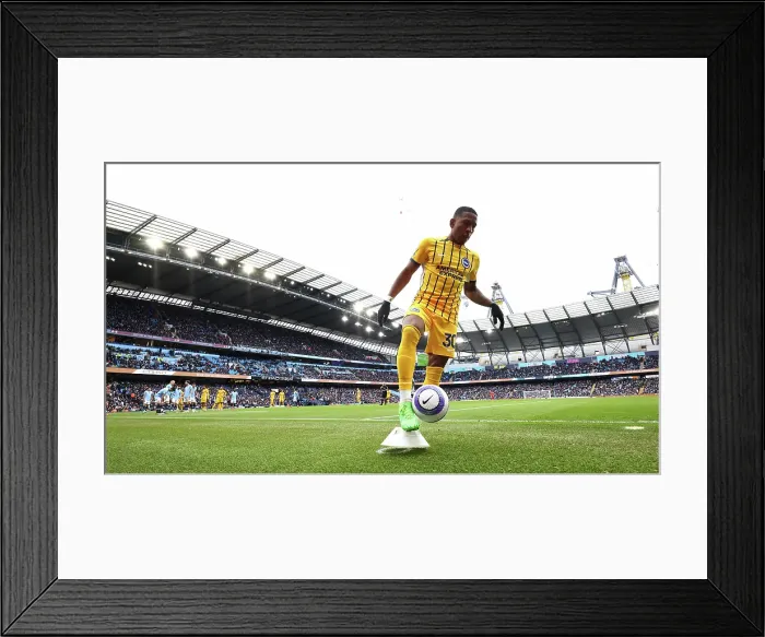 Framed Print : Manchester City v Brighton and Hove Albion Premier League 15MAR25