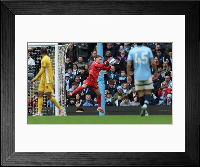 Framed Print : Manchester City v Brighton and Hove Albion Premier League 15MAR25 Framed Print : Manchester City v Brighton and Hove Albion Premier League 15MAR25