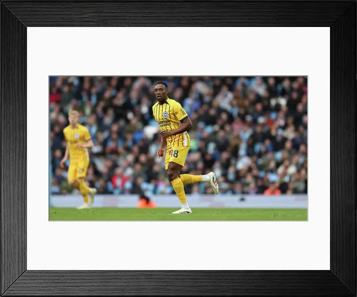 Framed Print : Manchester City v Brighton and Hove Albion Premier League 15MAR25 Framed Print : Manchester City v Brighton and Hove Albion Premier League 15MAR25