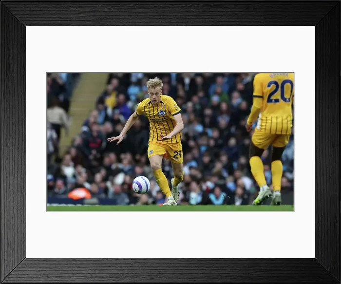 Framed Print : Manchester City v Brighton and Hove Albion Premier League 15MAR25 Framed Print : Manchester City v Brighton and Hove Albion Premier League 15MAR25