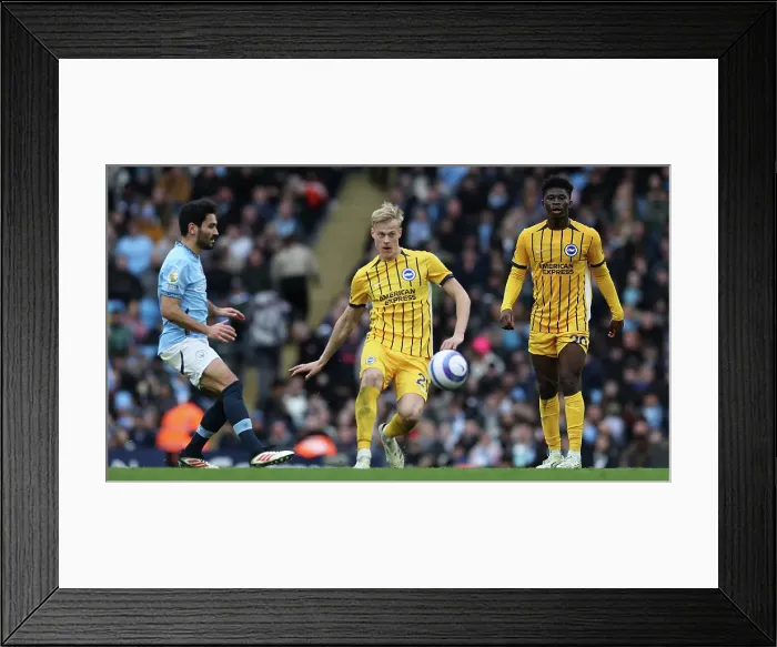 Framed Print : Manchester City v Brighton and Hove Albion Premier League 15MAR25 Framed Print : Manchester City v Brighton and Hove Albion Premier League 15MAR25