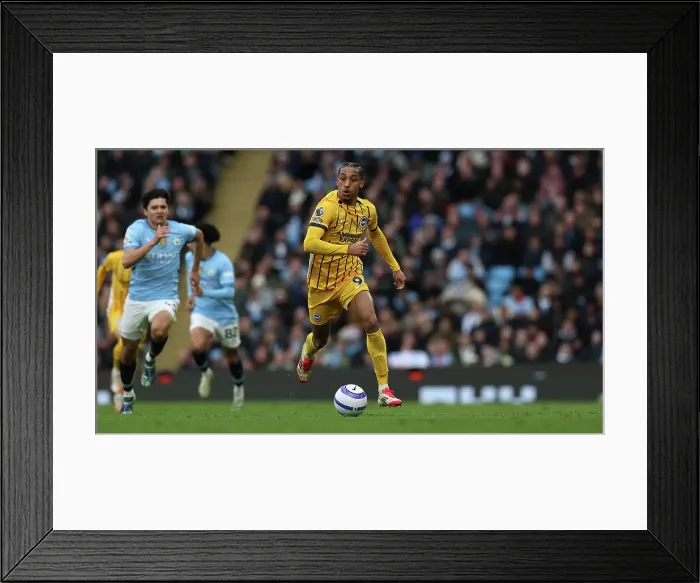Framed Print : Manchester City v Brighton and Hove Albion Premier League 15MAR25 Framed Print : Manchester City v Brighton and Hove Albion Premier League 15MAR25
