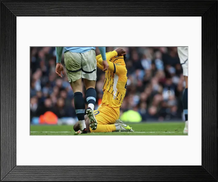 Framed Print : Manchester City v Brighton and Hove Albion Premier League 15MAR25 Framed Print : Manchester City v Brighton and Hove Albion Premier League 15MAR25