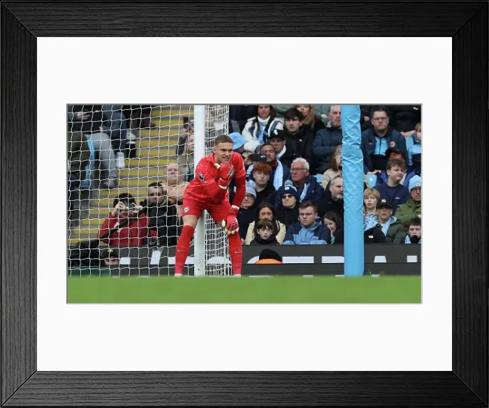 Framed Print : Manchester City v Brighton and Hove Albion Premier League 15MAR25 Framed Print : Manchester City v Brighton and Hove Albion Premier League 15MAR25