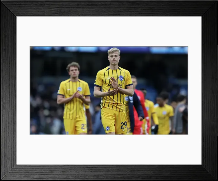 Framed Print : Manchester City v Brighton and Hove Albion Premier League 15MAR25 Framed Print : Manchester City v Brighton and Hove Albion Premier League 15MAR25
