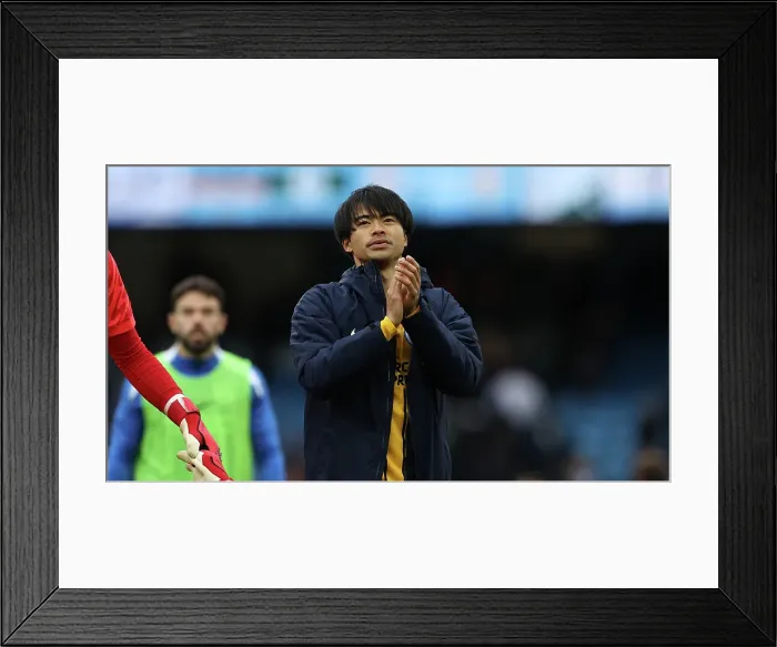 Framed Print : Manchester City v Brighton and Hove Albion Premier League 15MAR25 Framed Print : Manchester City v Brighton and Hove Albion Premier League 15MAR25