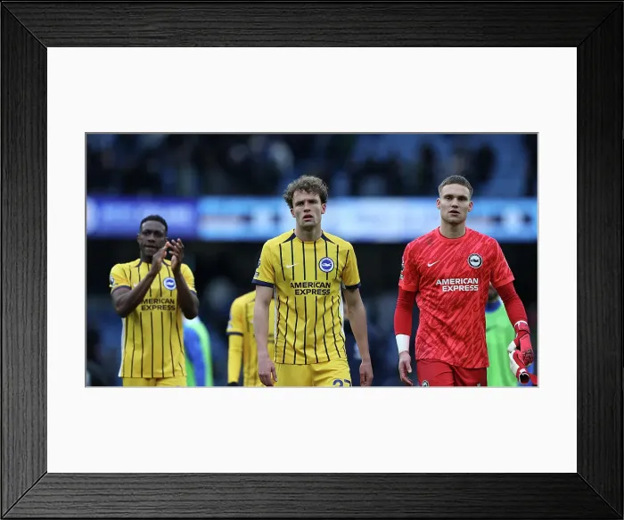 Framed Print : Manchester City v Brighton and Hove Albion Premier League 15MAR25 Framed Print : Manchester City v Brighton and Hove Albion Premier League 15MAR25
