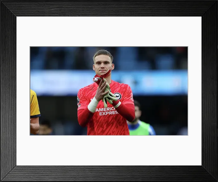 Framed Print : Manchester City v Brighton and Hove Albion Premier League 15MAR25 Framed Print : Manchester City v Brighton and Hove Albion Premier League 15MAR25