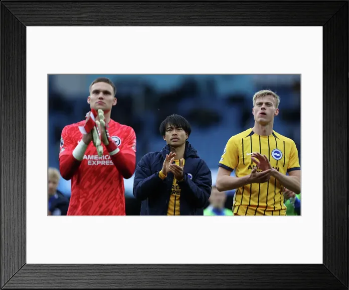 Framed Print : Manchester City v Brighton and Hove Albion Premier League 15MAR25 Framed Print : Manchester City v Brighton and Hove Albion Premier League 15MAR25