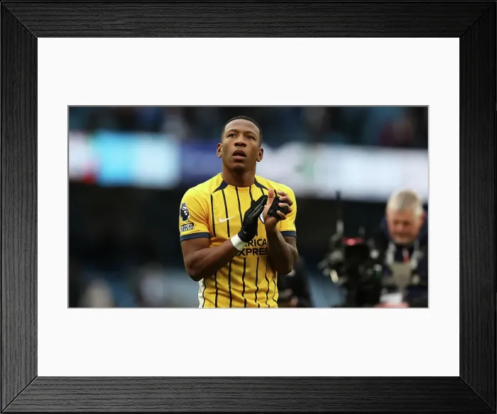 Framed Print : Manchester City v Brighton and Hove Albion Premier League 15MAR25 Framed Print : Manchester City v Brighton and Hove Albion Premier League 15MAR25