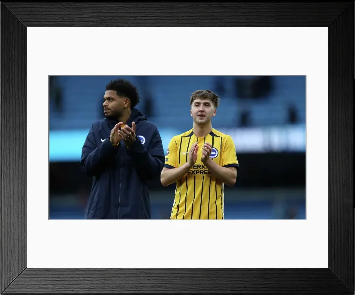 Framed Print : Manchester City v Brighton and Hove Albion Premier League 15MAR25 Framed Print : Manchester City v Brighton and Hove Albion Premier League 15MAR25