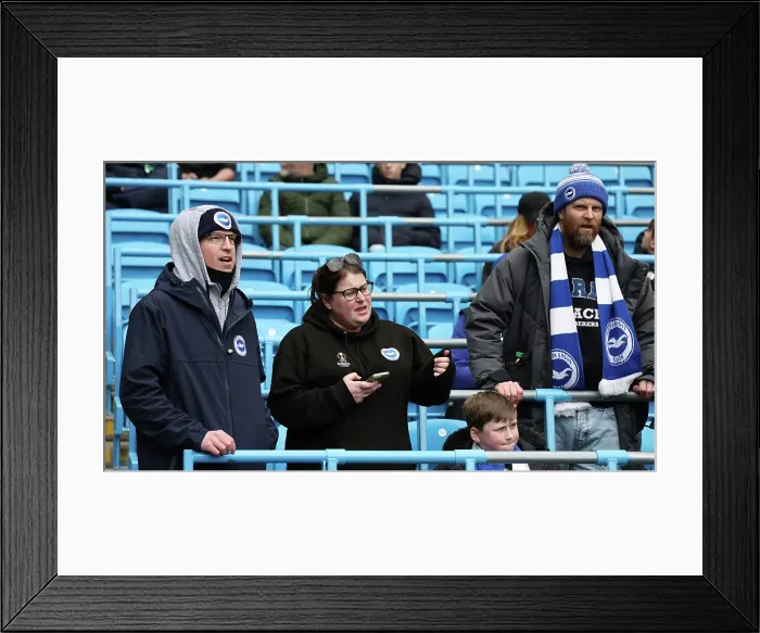 Framed Print : Manchester City v Brighton and Hove Albion Premier League 15MAR25 Framed Print : Manchester City v Brighton and Hove Albion Premier League 15MAR25
