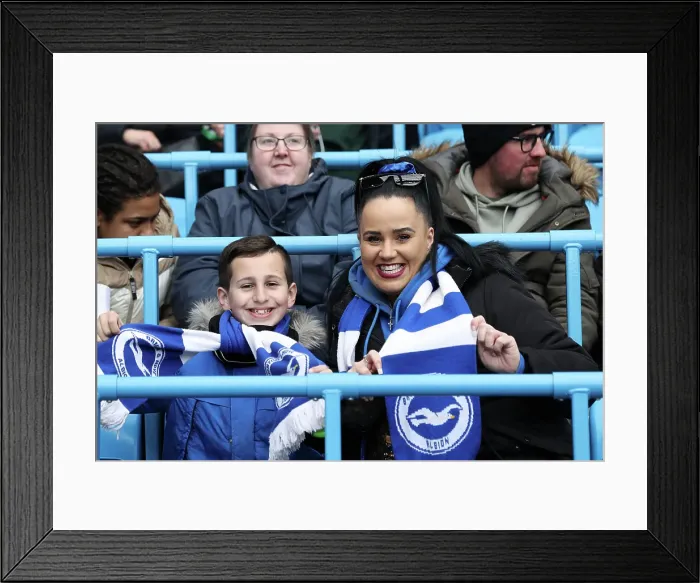 Framed Print : Manchester City v Brighton and Hove Albion Premier League 15MAR25 Framed Print : Manchester City v Brighton and Hove Albion Premier League 15MAR25