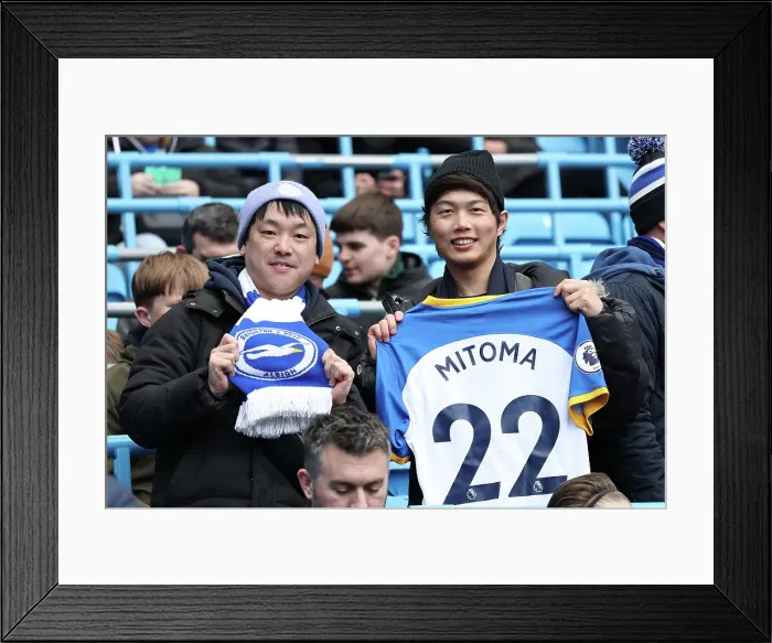 Framed Print : Manchester City v Brighton and Hove Albion Premier League 15MAR25 Framed Print : Manchester City v Brighton and Hove Albion Premier League 15MAR25