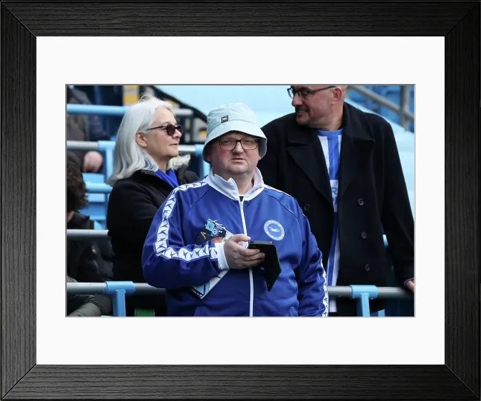 Framed Print : Manchester City v Brighton and Hove Albion Premier League 15MAR25 Framed Print : Manchester City v Brighton and Hove Albion Premier League 15MAR25
