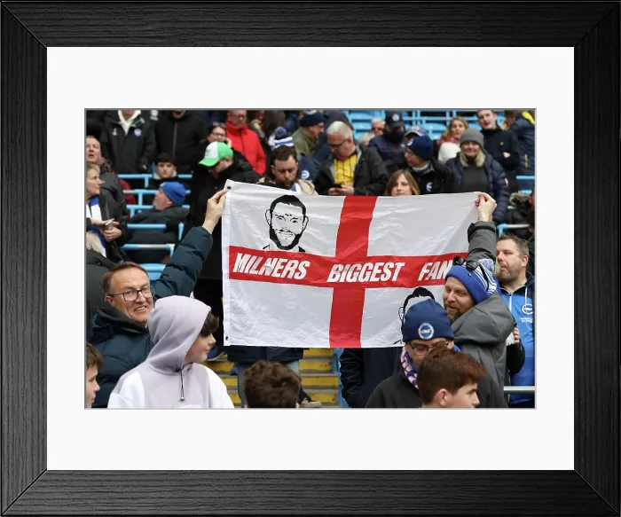 Framed Print : Manchester City v Brighton and Hove Albion Premier League 15MAR25 Framed Print : Manchester City v Brighton and Hove Albion Premier League 15MAR25