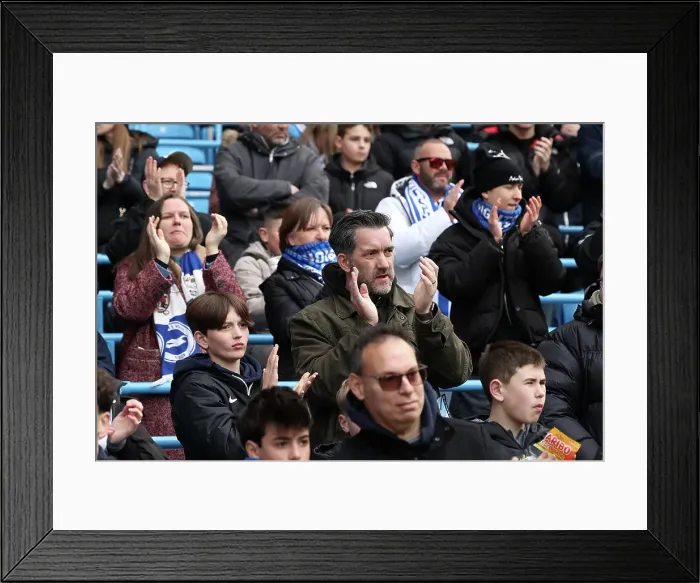 Framed Print : Manchester City v Brighton and Hove Albion Premier League 15MAR25 Framed Print : Manchester City v Brighton and Hove Albion Premier League 15MAR25