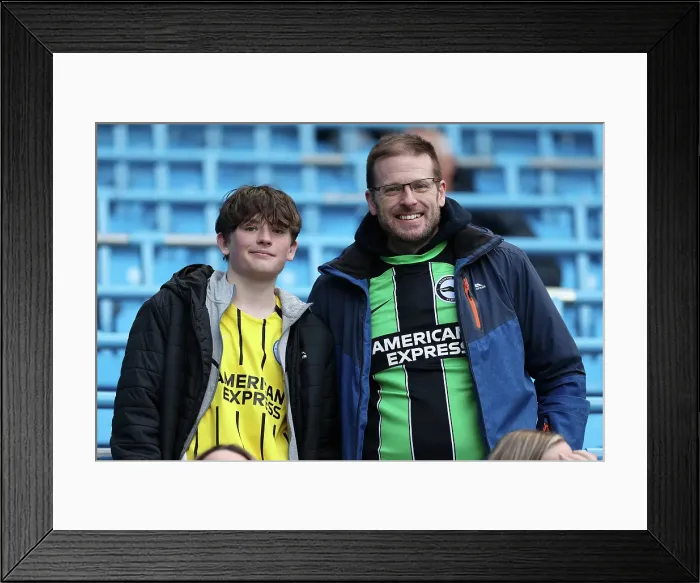 Framed Print : Manchester City v Brighton and Hove Albion Premier League 15MAR25 Framed Print : Manchester City v Brighton and Hove Albion Premier League 15MAR25
