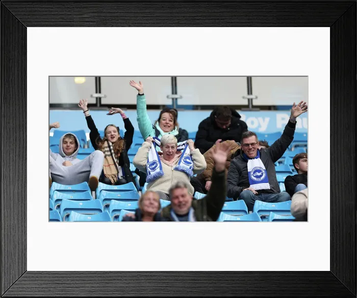 Framed Print : Manchester City v Brighton and Hove Albion Premier League 15MAR25 Framed Print : Manchester City v Brighton and Hove Albion Premier League 15MAR25