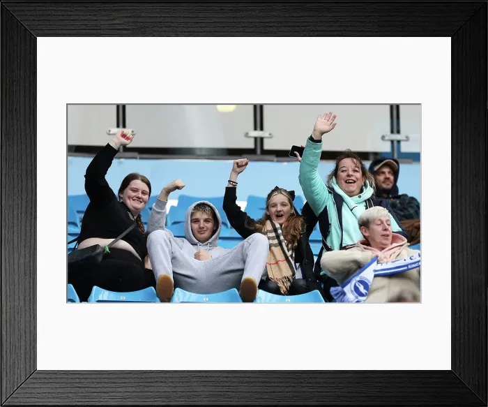 Framed Print : Manchester City v Brighton and Hove Albion Premier League 15MAR25 Framed Print : Manchester City v Brighton and Hove Albion Premier League 15MAR25